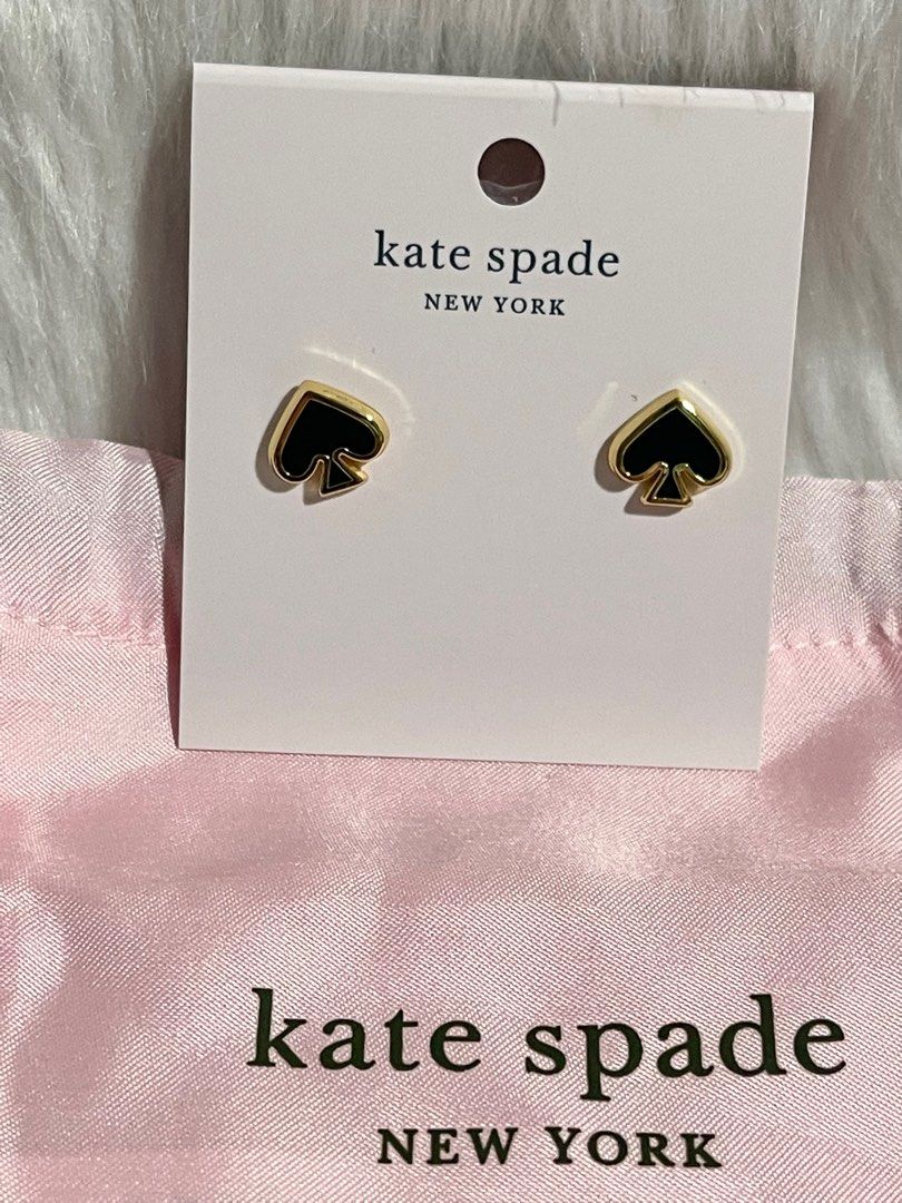 Original Kate Spade Black Everyday Spade Earrings Women s Fashion