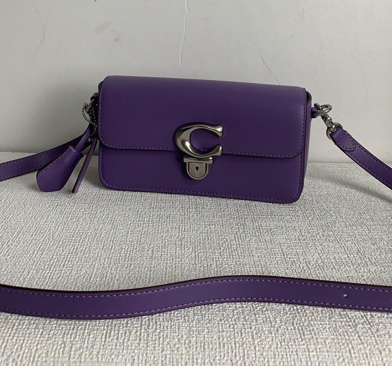 Original coach CE331 studio crossbody bag purple, Luxury, Bags ...
