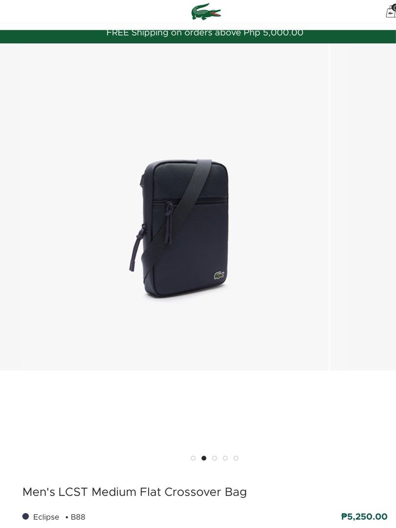 Lacoste - M Flat Crossover Bag LCST - Black