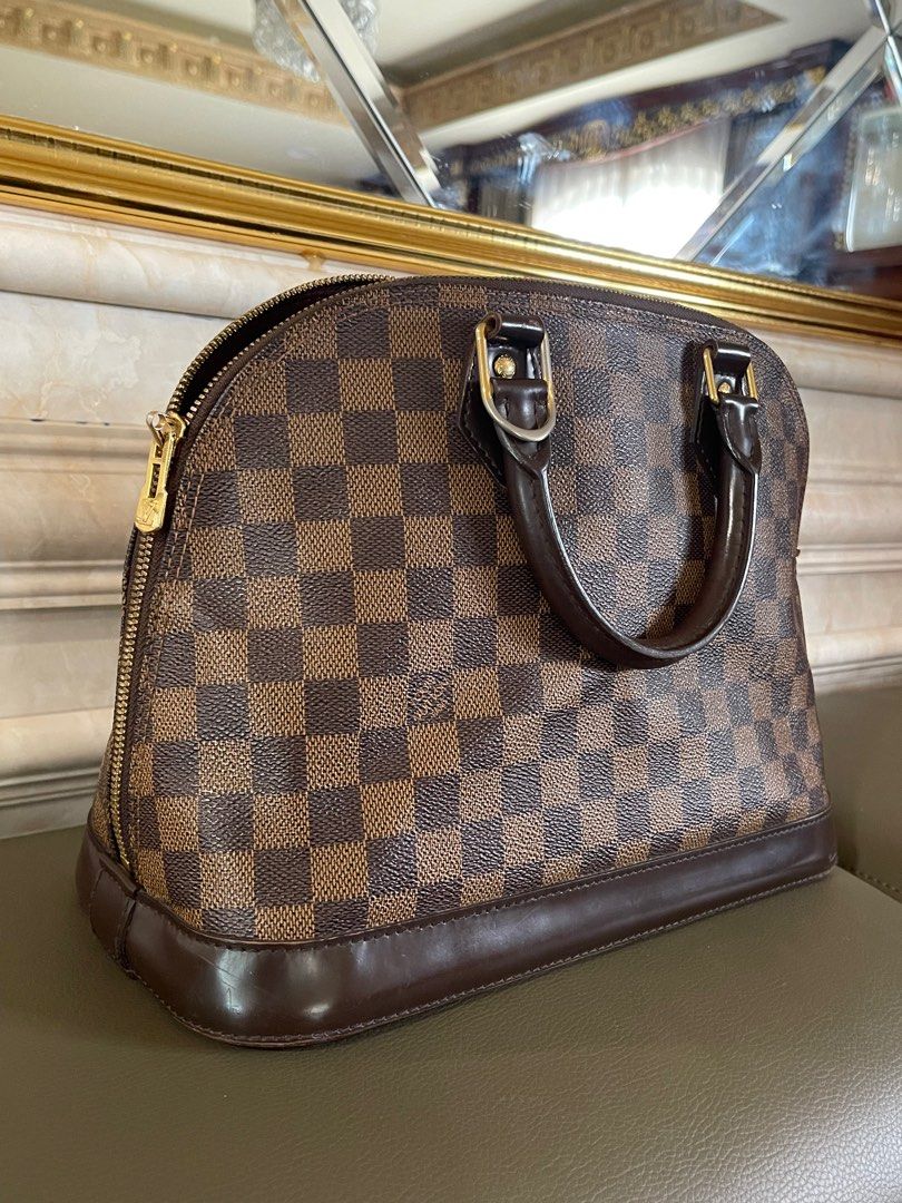 Louis Vuitton Alma PM Damier Ebene with stamp JEW, Luxury, Bags & Wallets  on Carousell