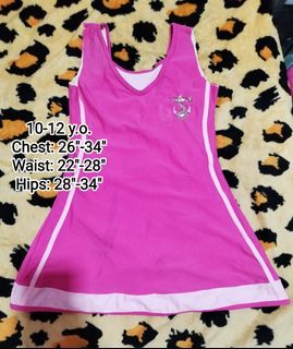Pink One Piece Swimwear Dress Size fit 10 to 12 Years Old
