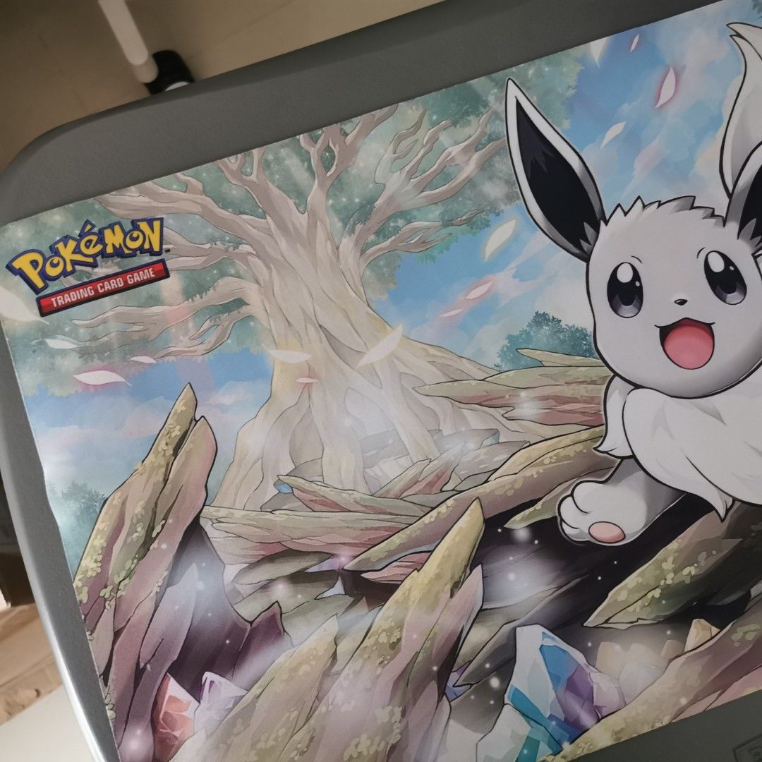 Pokemon Go Radiant Eevee Desk Mat, Hobbies & Toys, Memorabilia