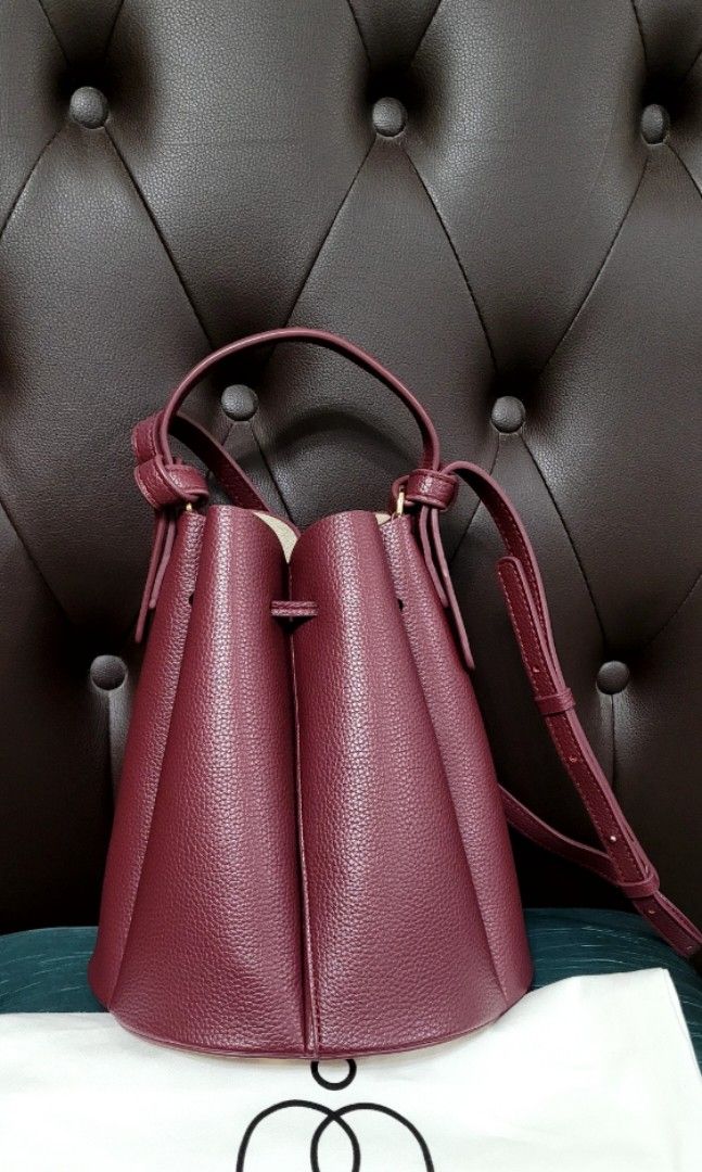 POLENE Numero Un Nano in Burgundy, Luxury, Bags & Wallets on Carousell