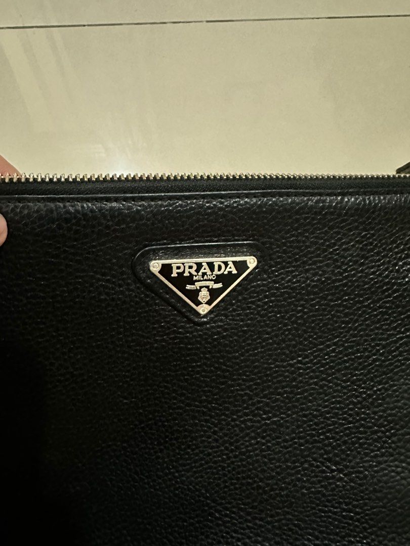 Xmas promo sales-Prada clutch bag, Luxury, Bags & Wallets on Carousell
