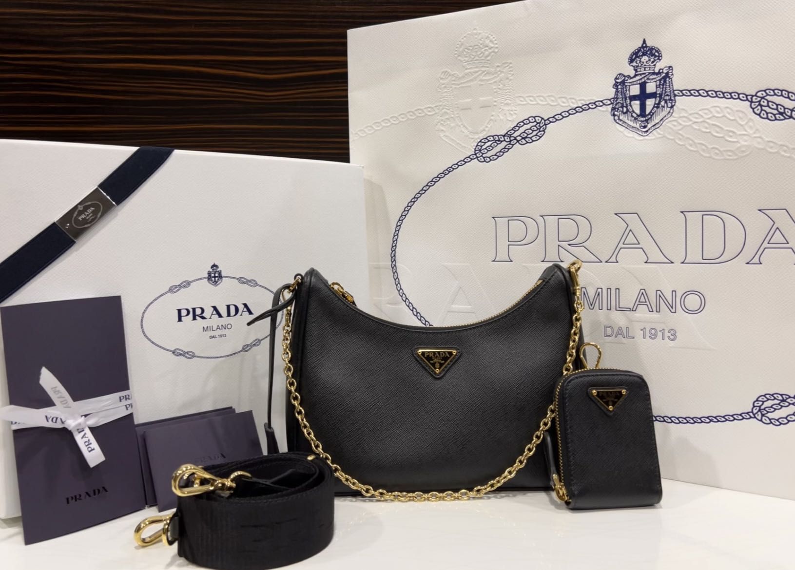 PRADA RE-EDITION 2005 SAFFIANO LEATHER BAG UNBOXING & REVIEW!