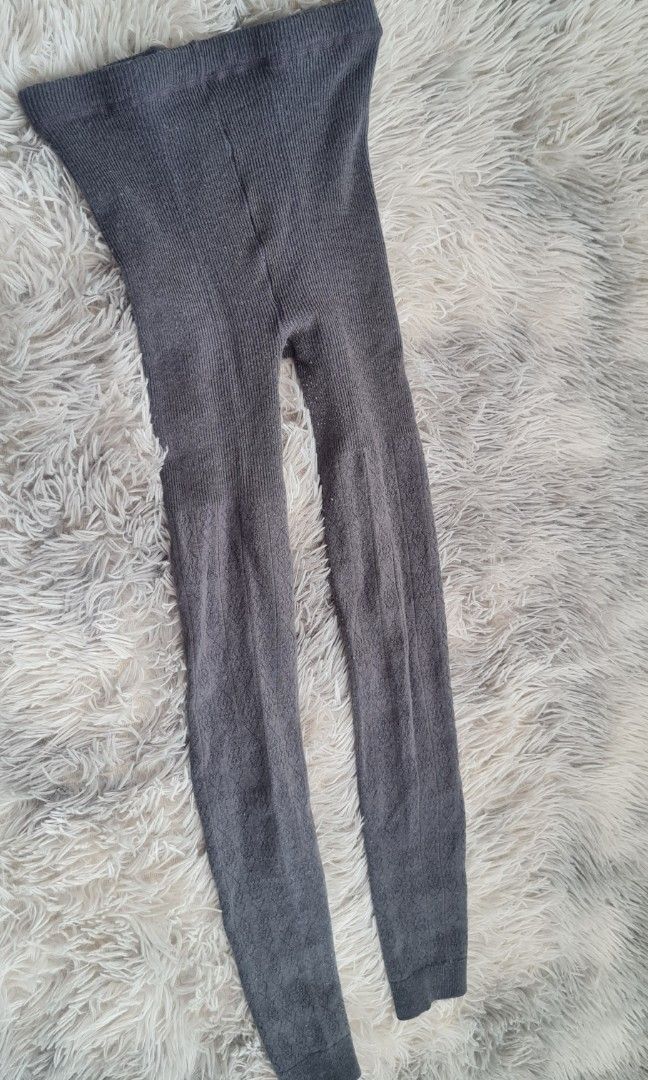 Pre owned: gray tights (for cold weather) (Category: Other Bottoms) located in Binan City. Submitted by thefayeshop (Listing ID 1200095622, Image 1). Description: fits M-L.