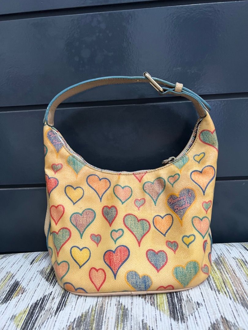 Preloved Dooney Bourke Y2K Scribble Hearts Collection handbag