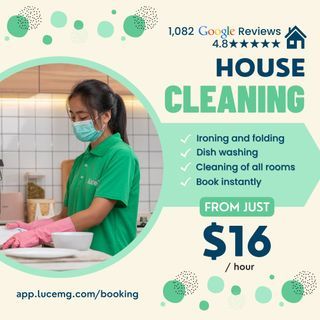 Professional Home Cleaning from $16 per hour - cleaners, helpers, part-time maids, house cleaning across Singapore