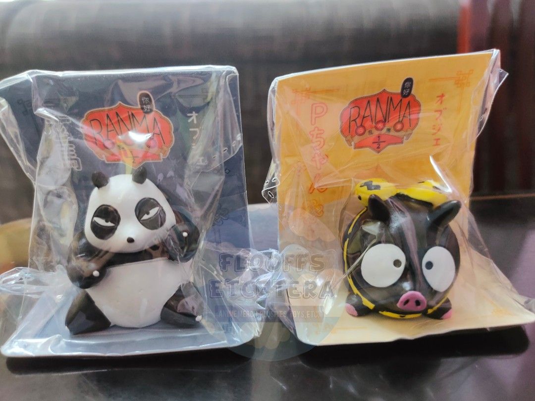 RANMA 1/2 Figure SET (Genma Panda and P-chan), Hobbies & Toys, Toys ...