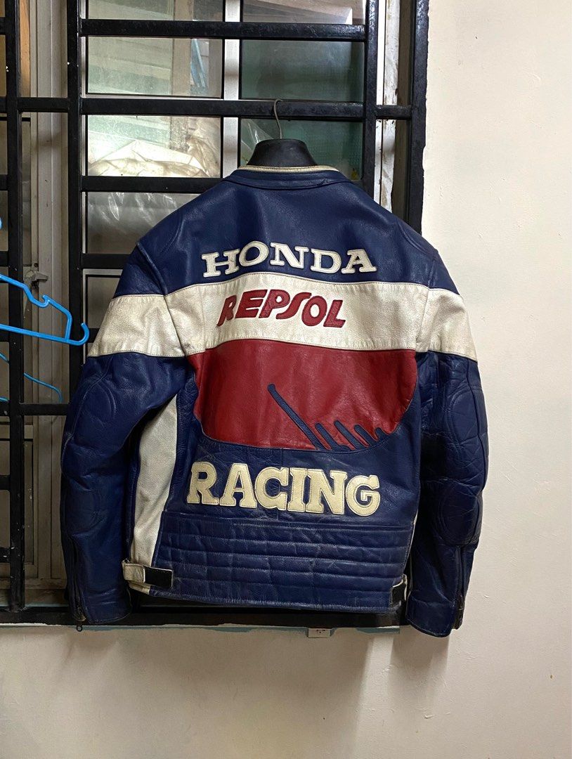 EXTREMELY RARE ️80’s Vintage Honda Racing Biker Leather Jacket ...