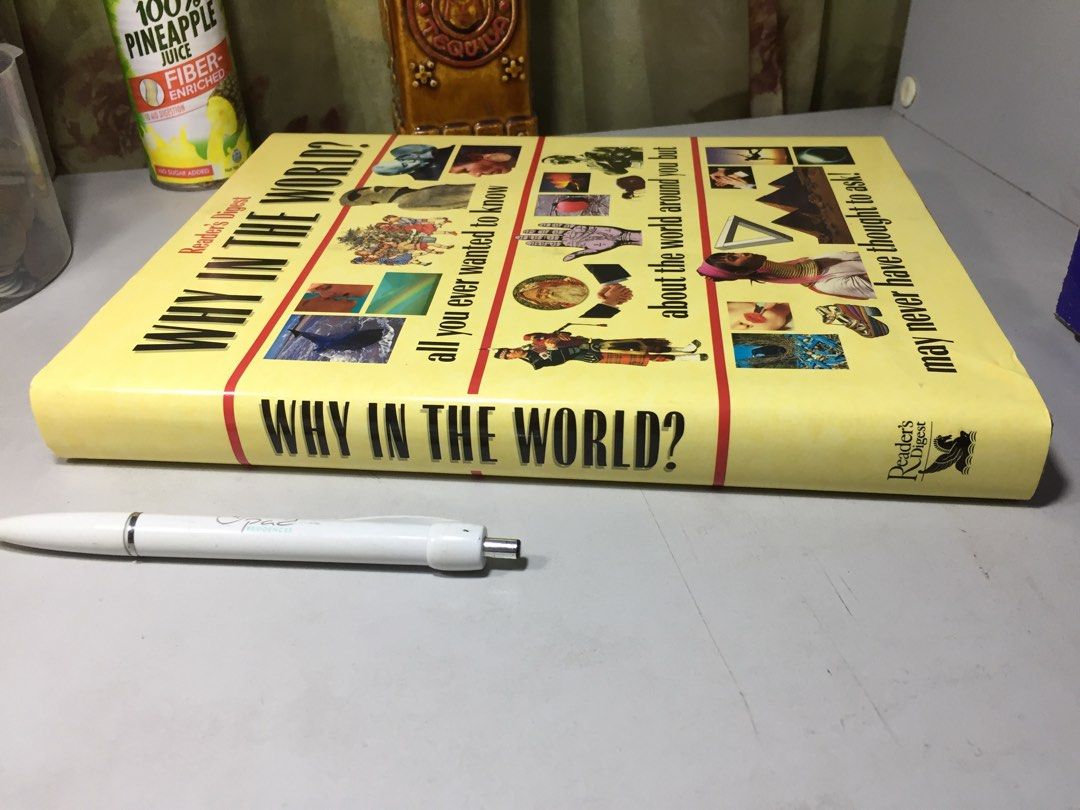 Reader's Digest - Why in the World big book hardbound 1994 (Category: Storybooks) located in Paranaque City. Submitted by rookie33 (Listing ID 1200066575, Image 3). Description: hard cover with jacket item location- Paranaque payment - Gcash.