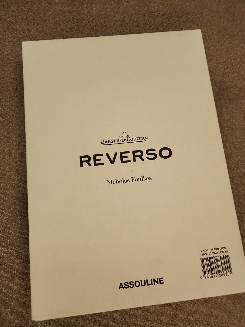 Reverso book Jaeger Lecoultre by Nicholas Foulkes