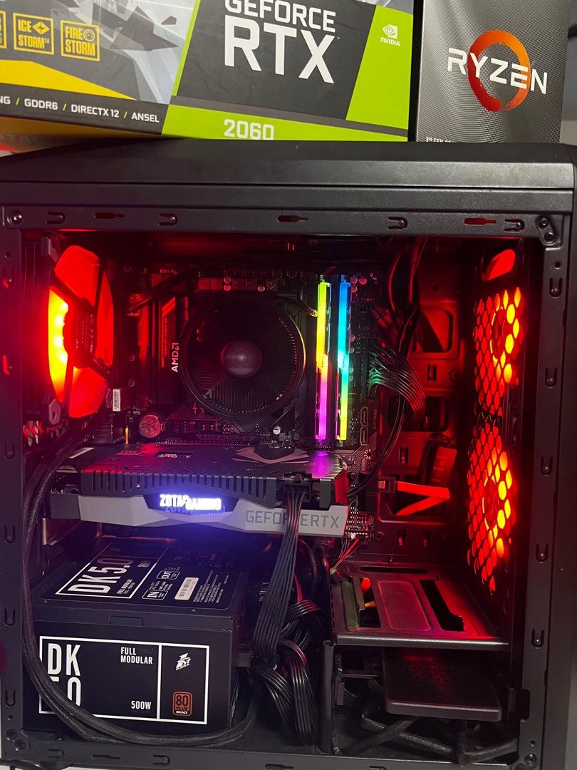 RYZEN 5 3600 RTX 2060 PC GAMING EDITING FULL SET, Computers & Tech, Desktops on Carousell