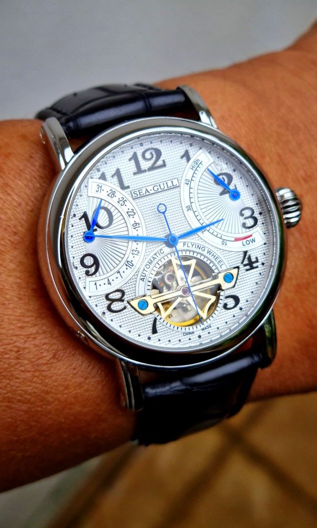 SeaGull Retrogrades Mechanical Power Reserve Auto, Handwind & Hacking
