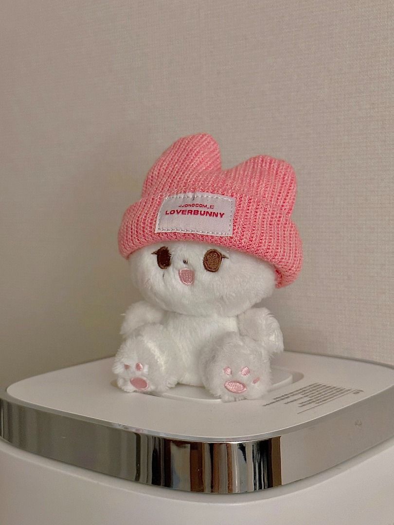 Seventeen SVT Jeonghan Jjongcom-e 10cm Seated White Bunny Rabbit Doll ...