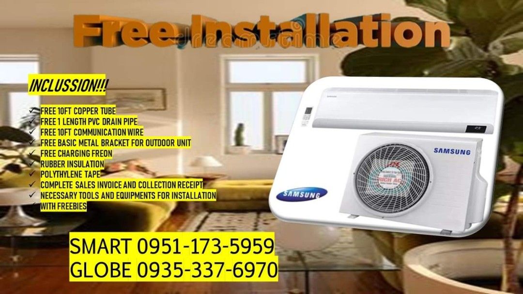 SPLIT TYPE AIRCON with FREE INSTALLATION !!, TV & Home Appliances, Air