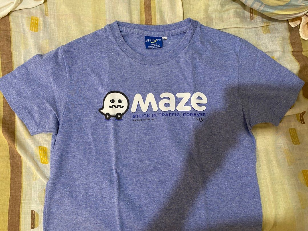 Spoofs Maze T-Shirt (Category: Tshirts & Polo Shirts ) located in Quezon City. Submitted by zotags (Listing ID 1200103951, Image 1). Description: Selling my spoofs t-shirt - size S - soft fabric - very comfortable to wear all day - witty print Rfs: too small.