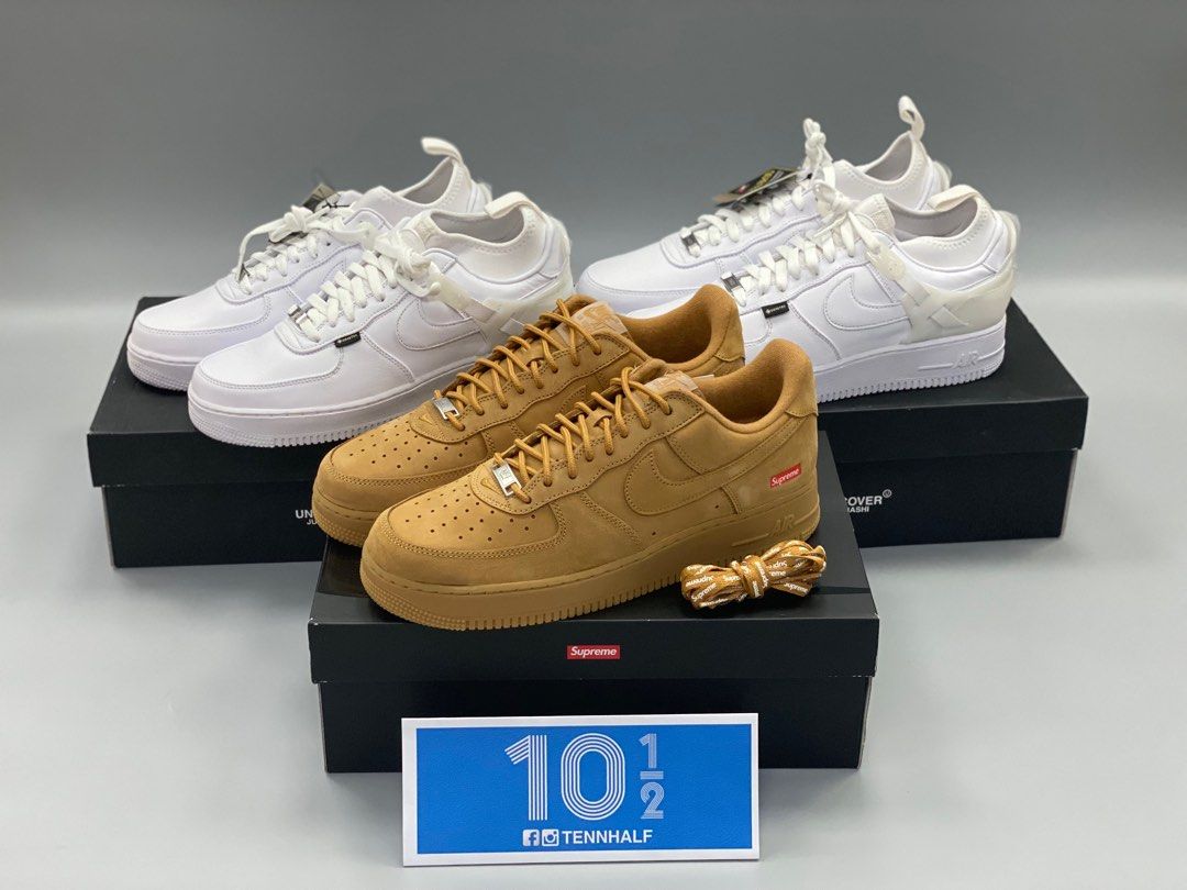 Supreme x Nike Air Force 1 Low SP Wheat ( flax AF1 One dunk