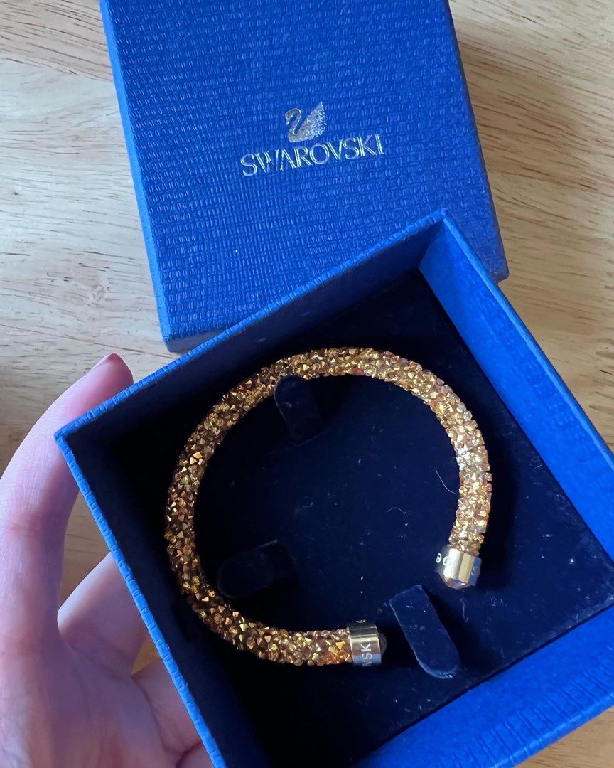 Swarovski crystaldust cuff gold hot sale