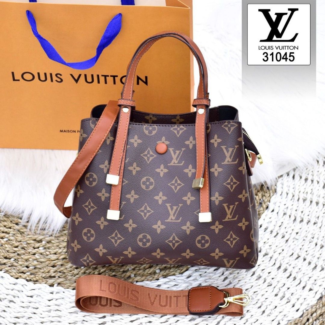 Tas LV besar hitam monogram