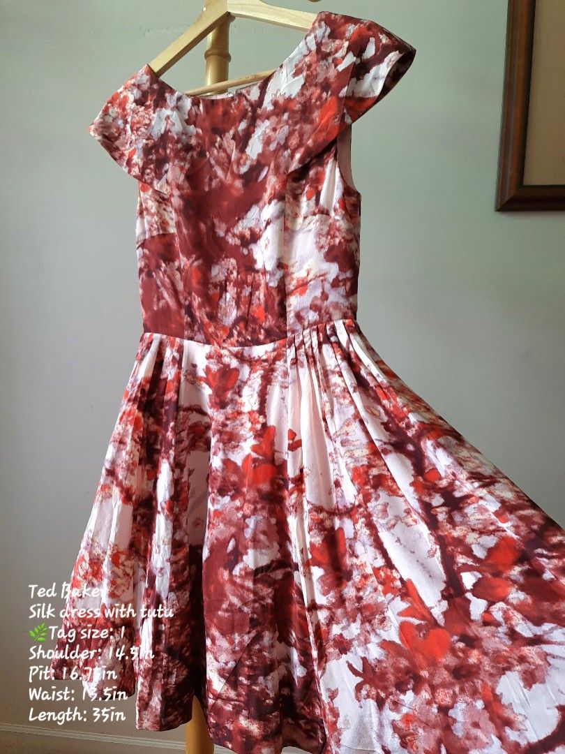 Ted baker silk dress clearance
