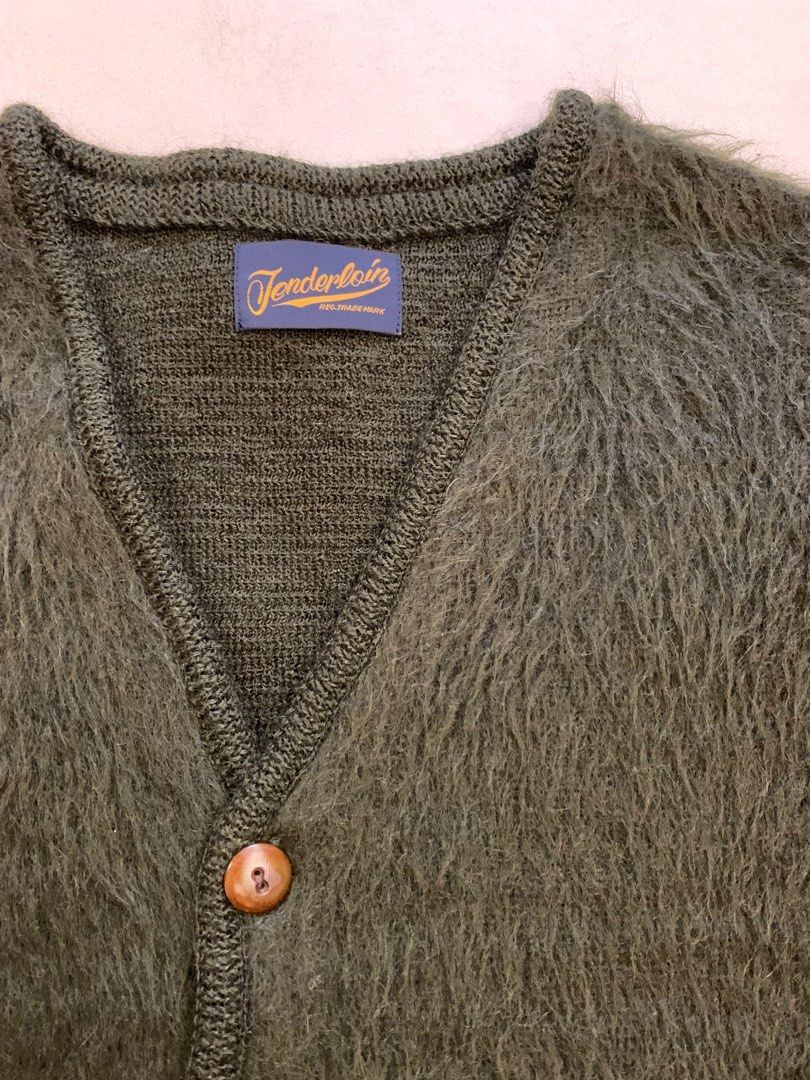 Tenderloin mohair cardigan kurt cobain goro's , 男裝, 外套及戶外