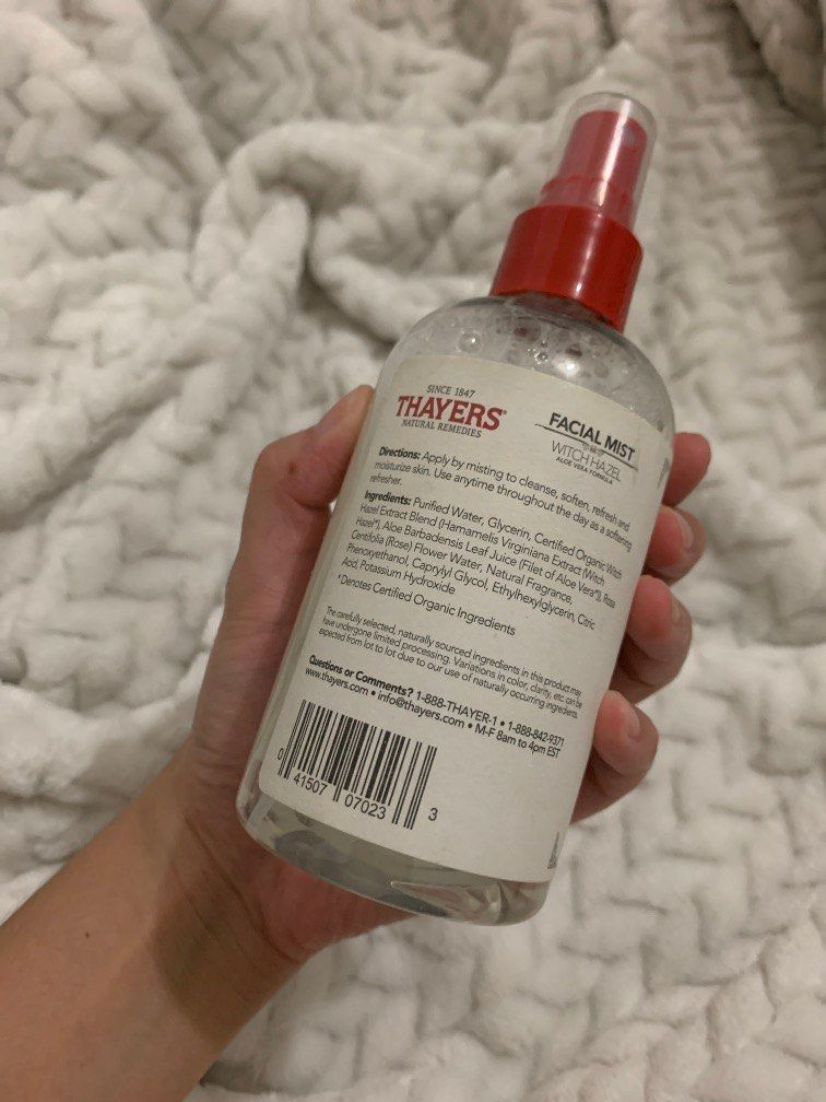 Thayers Facial Mist, Beauty & Personal Care, Face, Face Care on Carousell