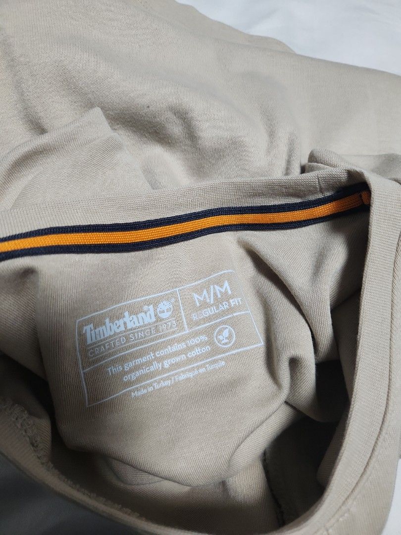 Timberland Caramel Brown, Men's Fashion, Tops & Sets, Tshirts & Polo