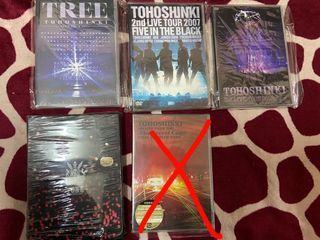 Tohoshinki (TVXQ) Official dvd (Tone, The Secret Code, Five in the Black, Tree, T) (unsealed)