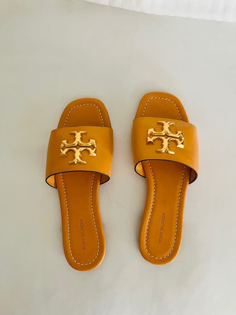 Tory Burch Eleanor Slides / Sandals, Women's Fashion, Footwear, Flats &  Sandals on Carousell