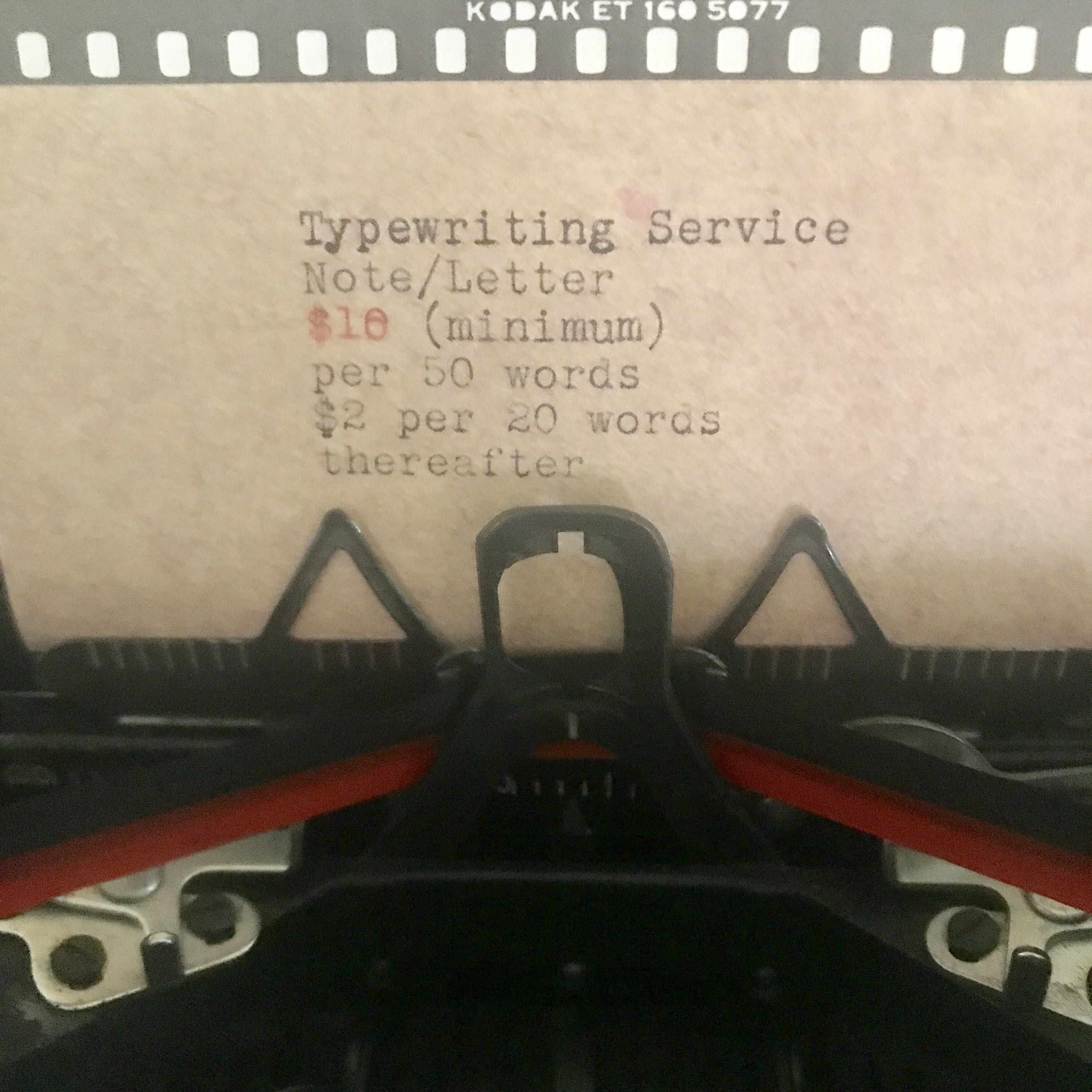 Typewriter Typing Letter Note, Hobbies & Toys, Stationery & Craft