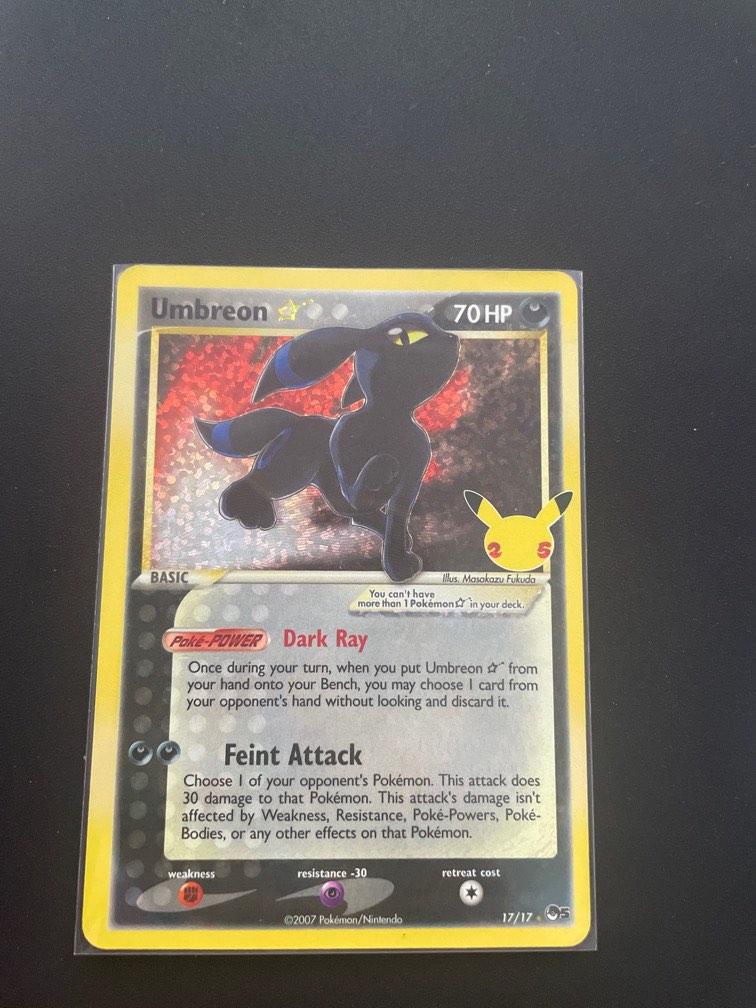 Umbreon Gold Star, Hobbies & Toys, Toys & Games on Carousell