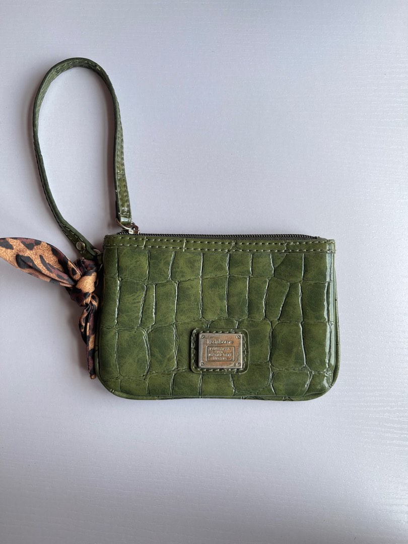 Vintage Liz Claiborne Purse, GREEN Faux Leather Small Handbag, Ladies  Fashion