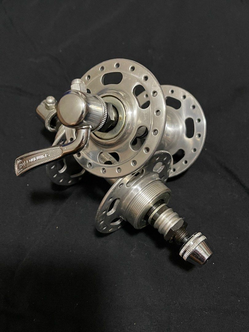 Lot De 2 Moyeux Shimano 600 1ère Génération - Vélo Course Vintage Japon - 1970s