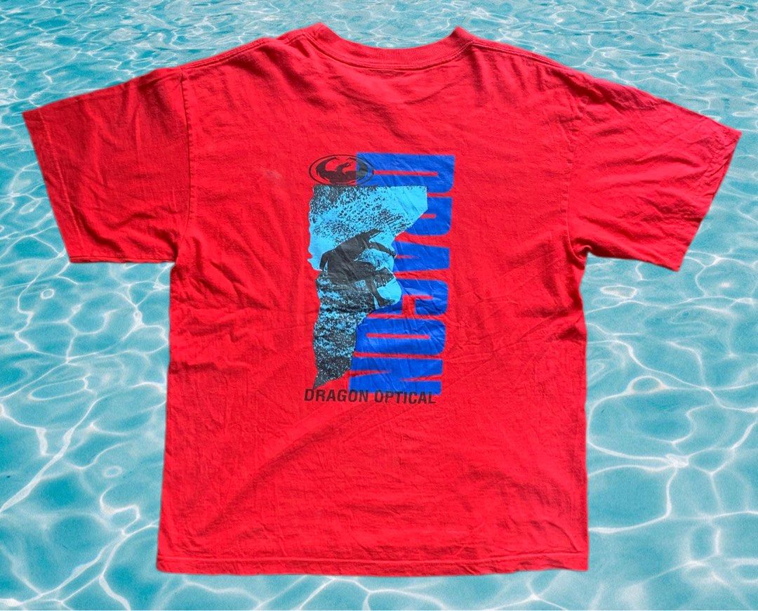 Vintage Skate wear Dragon Optical shirt, Men's Fashion, Tops & Sets