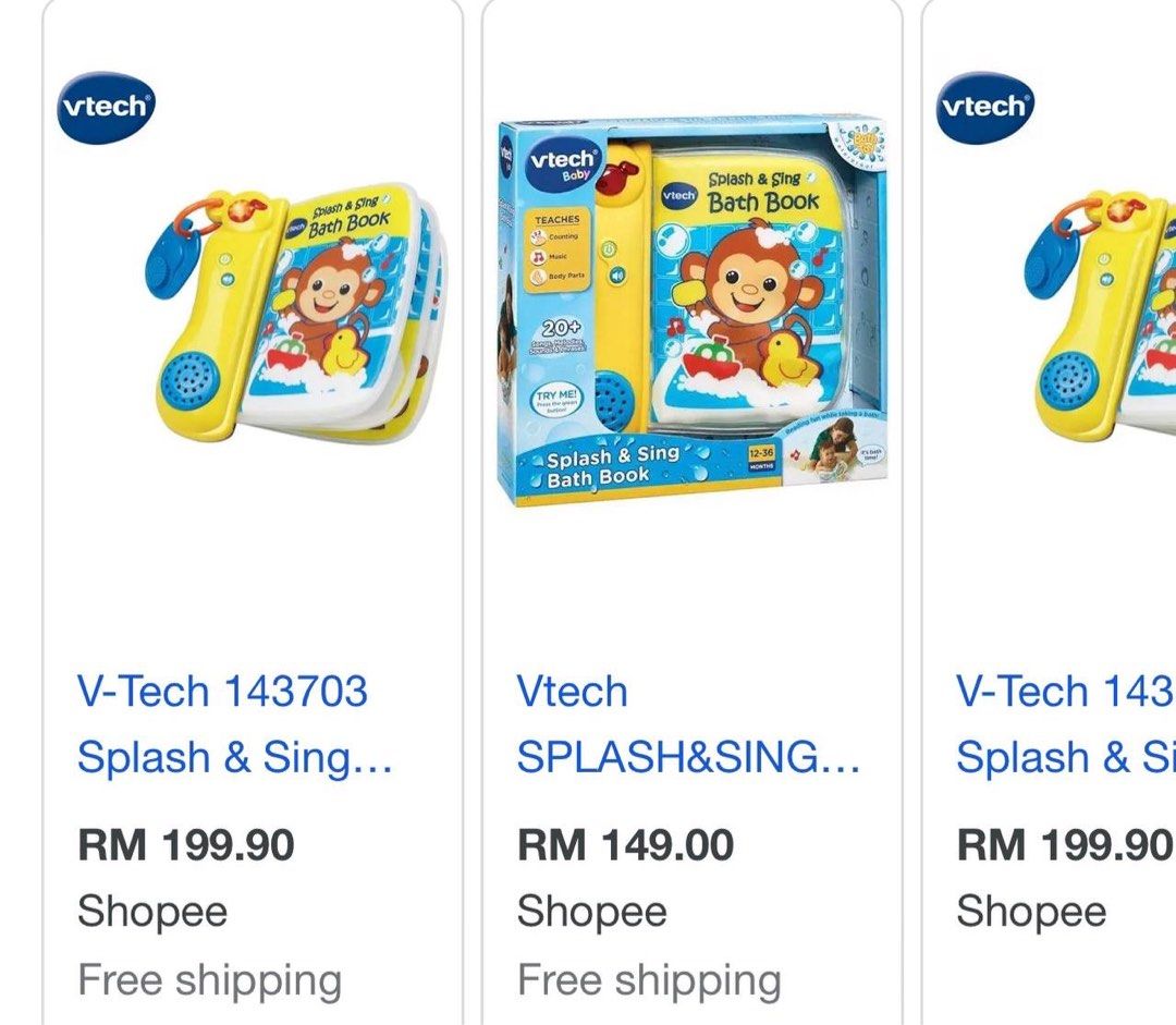 Vtech splash & hotsell sing bath book