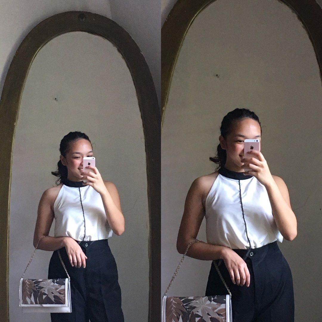 Sleeveless corporate attire top