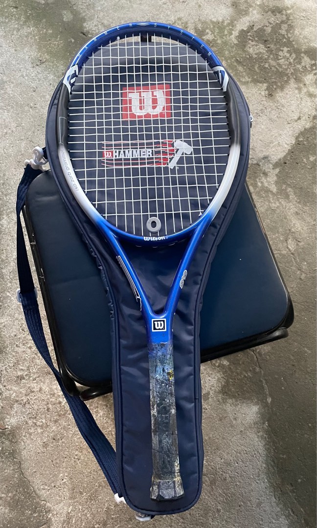 WILSON TENNIS RACKEThammer oversized 5.8; SO ZORB GROMMETS, Sports
