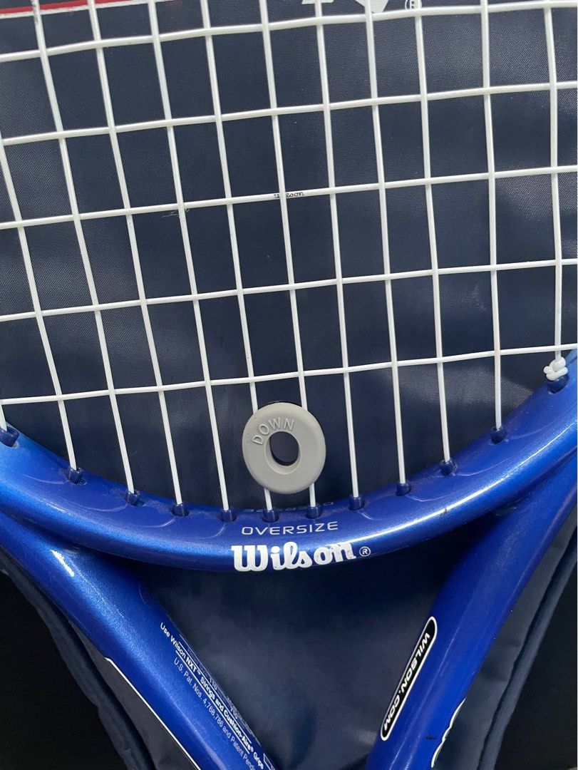 WILSON TENNIS RACKEThammer oversized 5.8; SO ZORB GROMMETS, Sports