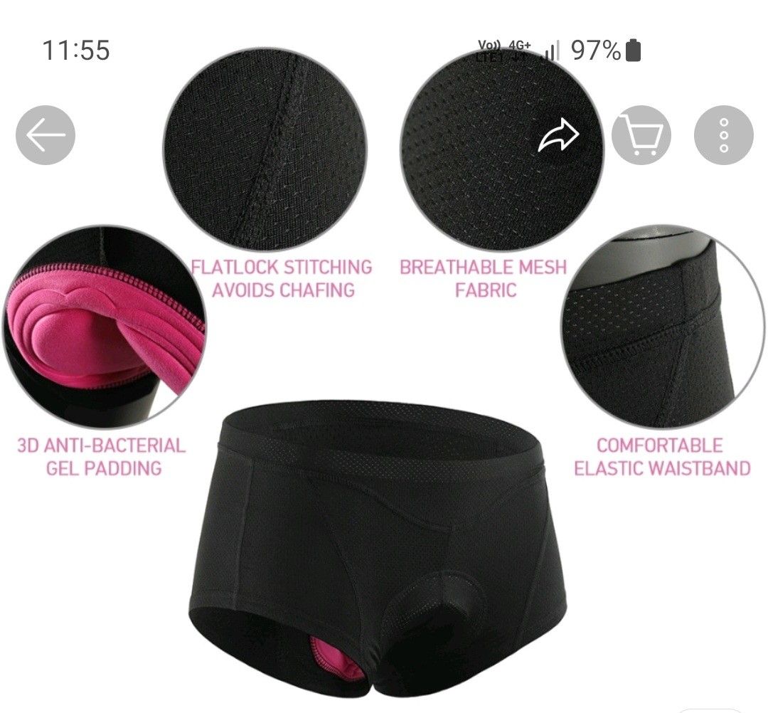 Women's Cycling Underwear 3D Padded Shorts