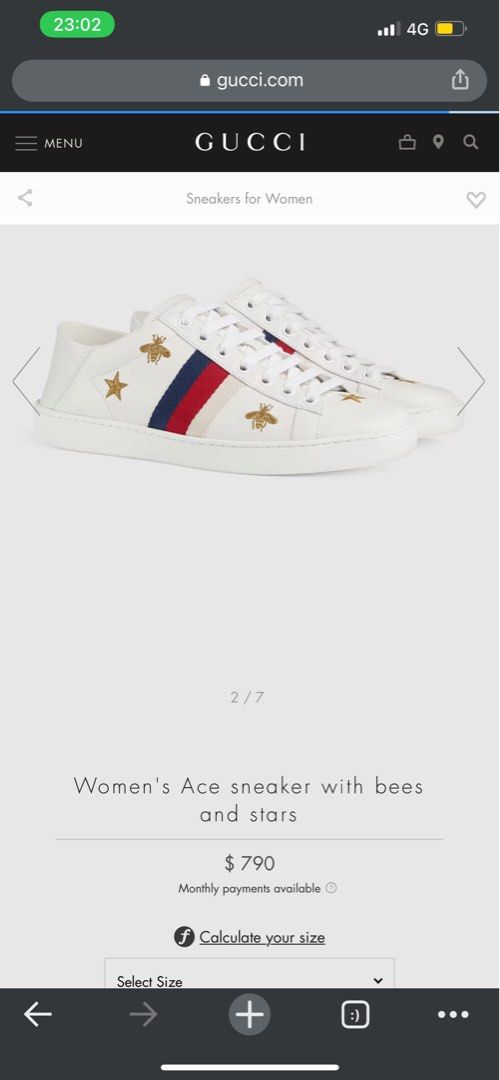 Ace sneaker with hotsell bees and stars
