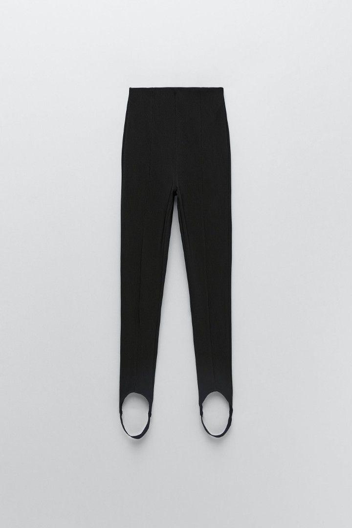 ZARA black stirrup legging BNWT, Women's Fashion, Bottoms, Other