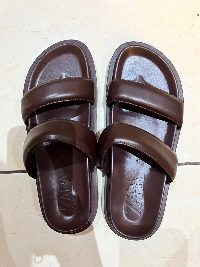 quilted sandals zara