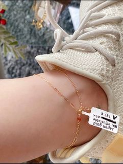18k Double Chain Anklet Japan
