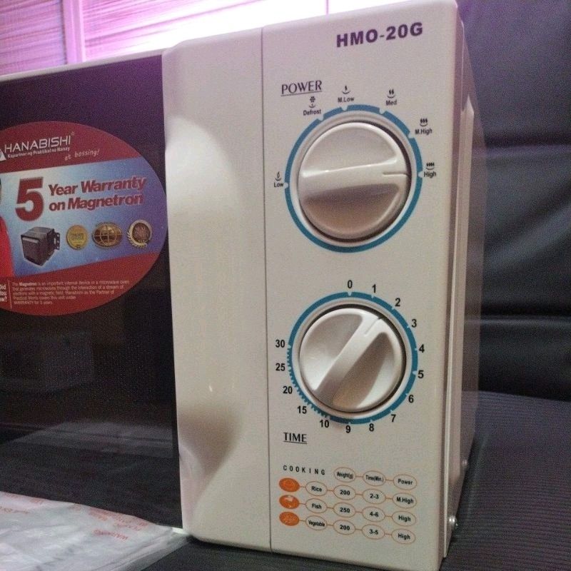 20L.Hanabishi Microwave Oven HMO20GS, TV & Home Appliances, Kitchen
