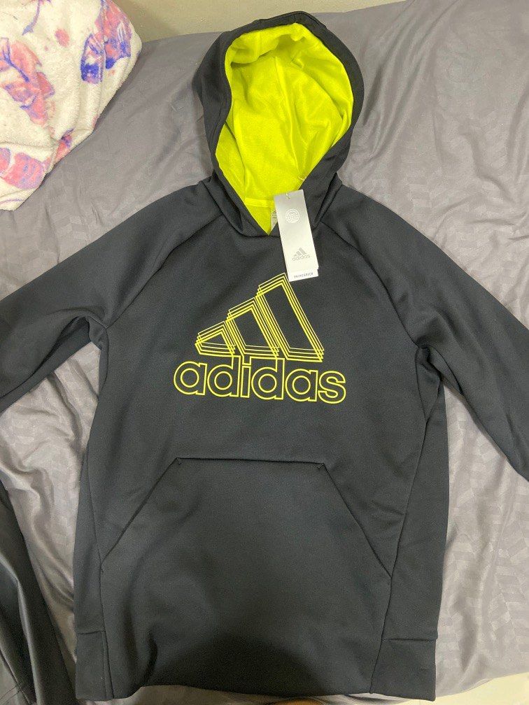 Adidas hoodie neon clearance
