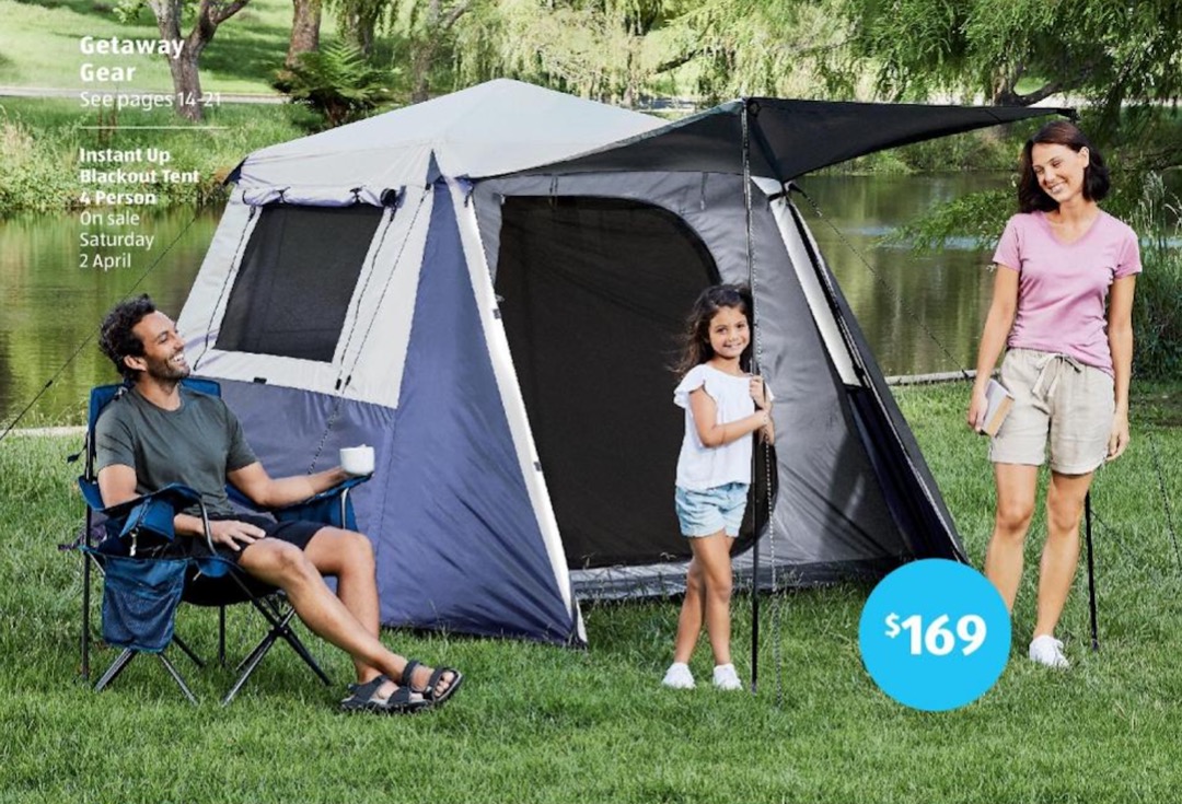 Adventuridge Instant Up Blackout 4 person tent