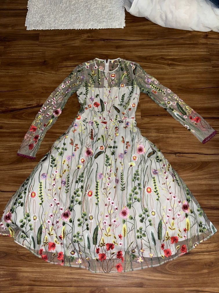 Alexis embroidered dress clearance