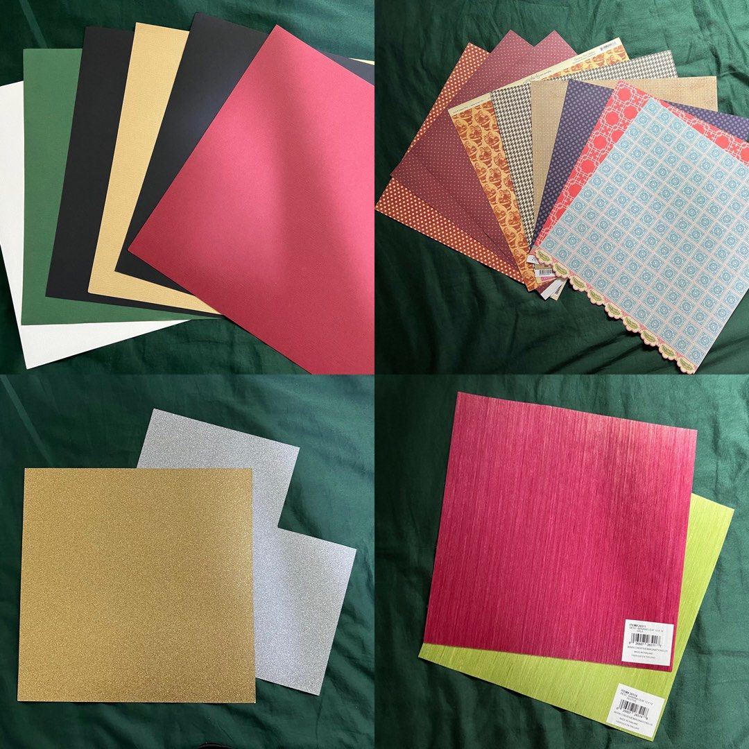 Assorted cardstock, Hobbies & Toys, Stationery & Craft, Craft Supplies