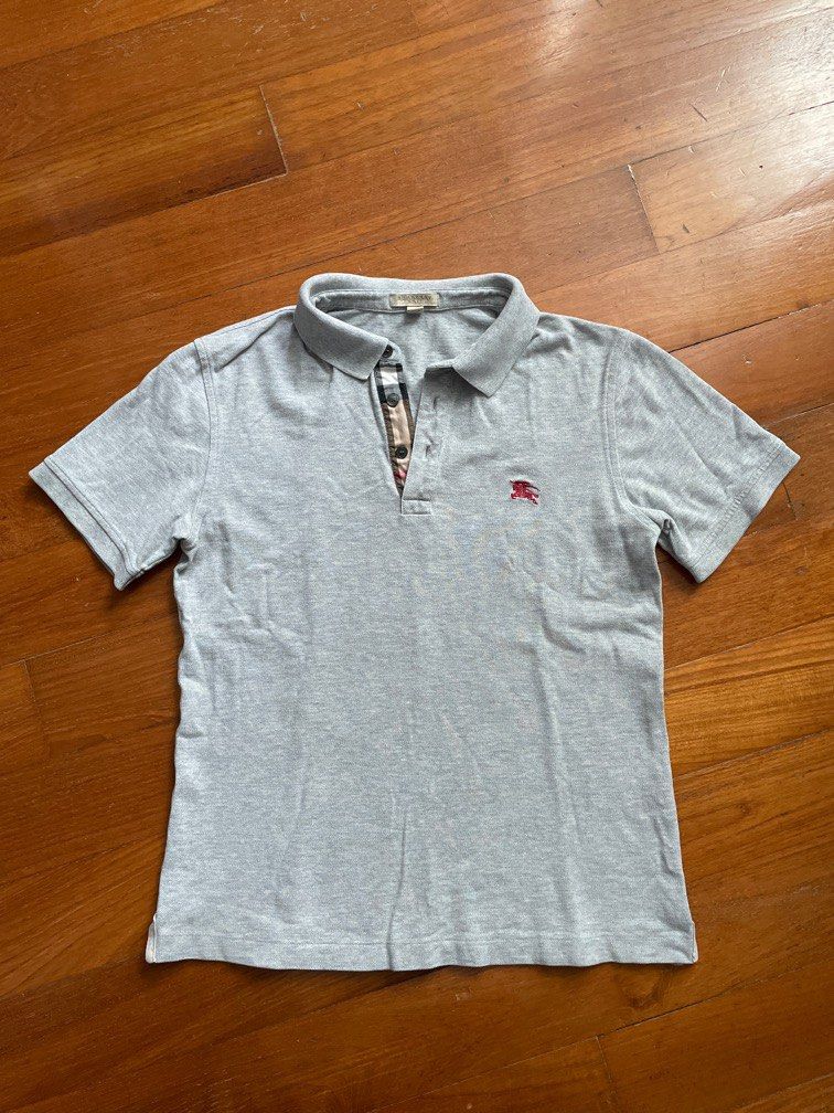Grey polo shirt with red horse online
